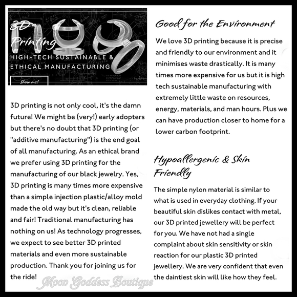 Rogue + Wolf Witch Cat Familiar Necklace – 3D Black Polyamide Pendant NWT | Rare - Picture 3 of 8